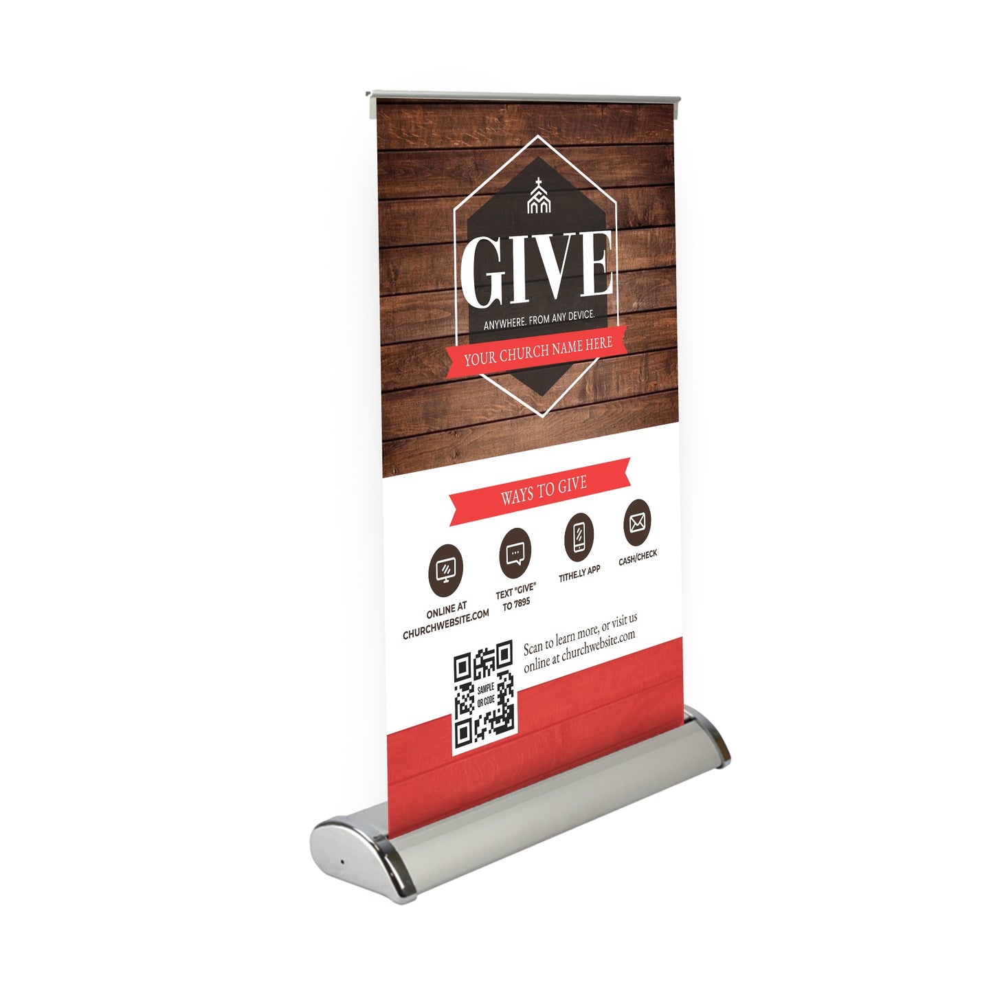 Tabletop Display - Woodgrain