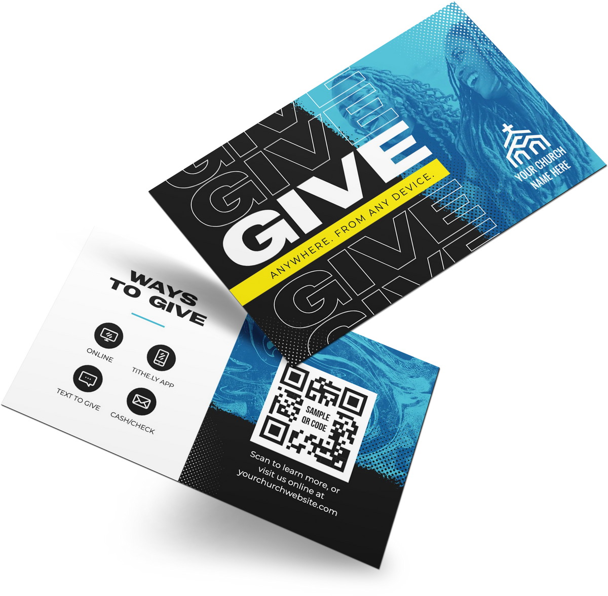 sharing your tithely giving form via qr code –... Tithely Print