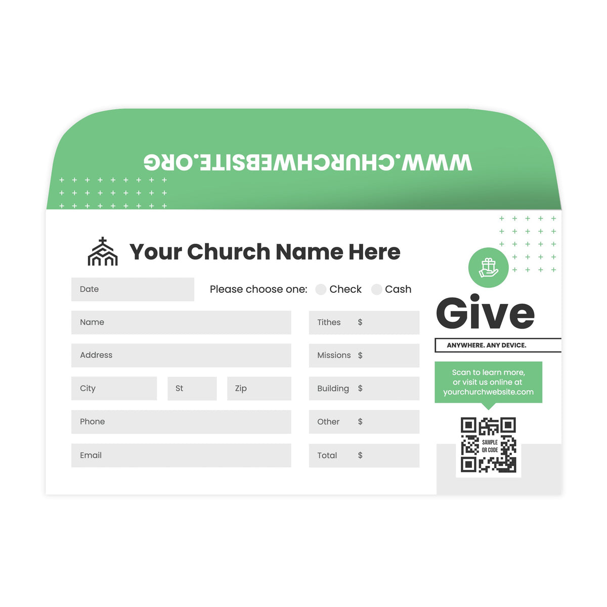 Giving Envelopes - Simple Modern – Tithely Print